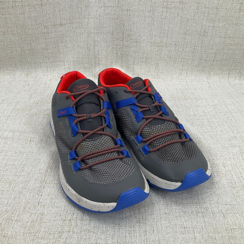 Chaco Canyonland Sneakers Mens 11.5‎ Gray Blue Red Mesh Hiking Trail Gorpcore